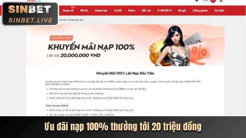 Khuyến mãi hoàn trả M88